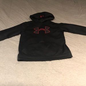 Black and red Under Armour hoodie